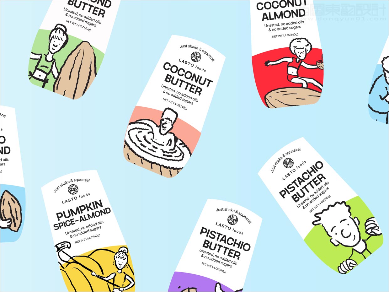 墨西哥LASTO FOODS堅果醬調(diào)味品包裝設(shè)計