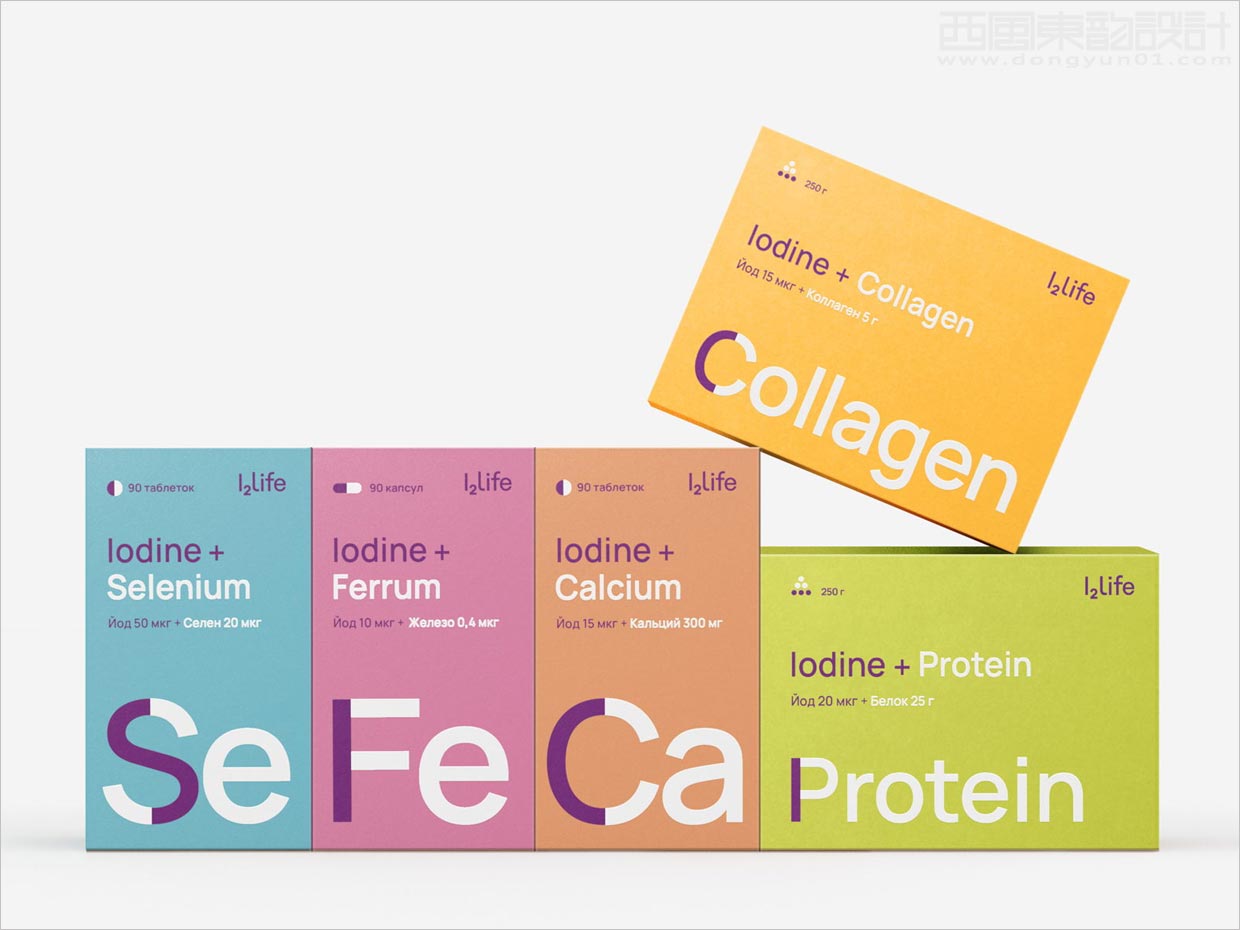 俄羅斯i2life營養(yǎng)補(bǔ)充劑保健品包裝設(shè)計