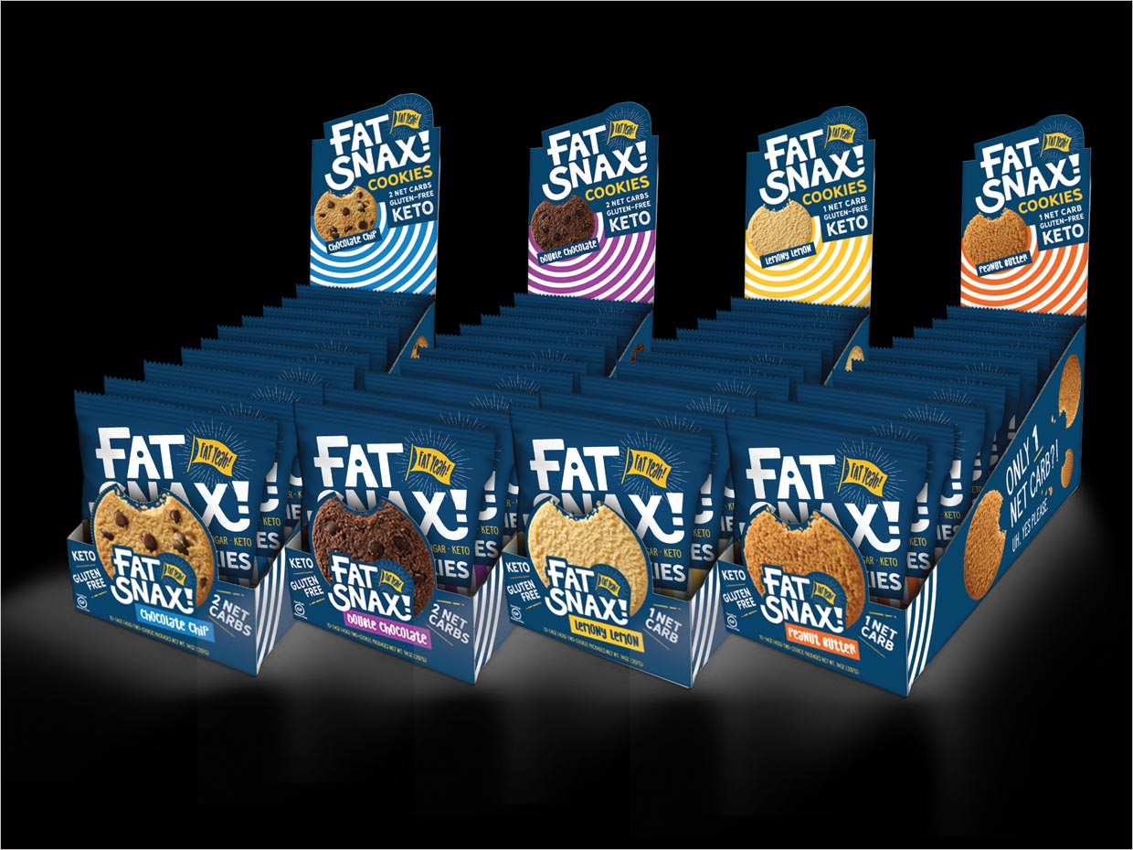 美國Fat Snax餅干快消食品包裝設(shè)計(jì)