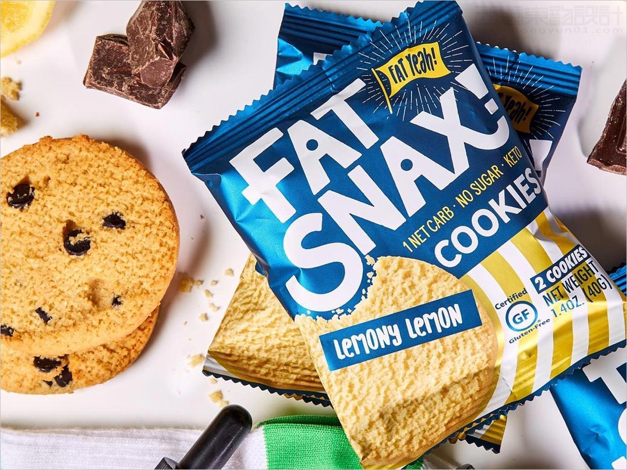美國Fat Snax餅干快消食品包裝設(shè)計(jì)