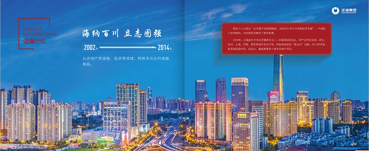 中國泛海控股集團(tuán)35周年畫冊設(shè)計(jì)之泛海歷程頁面設(shè)計(jì)