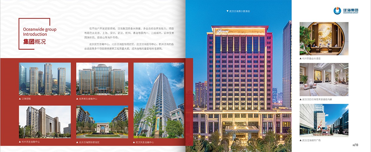 中國泛海控股集團(tuán)35周年畫冊設(shè)計(jì)之集團(tuán)概況頁面設(shè)計(jì)