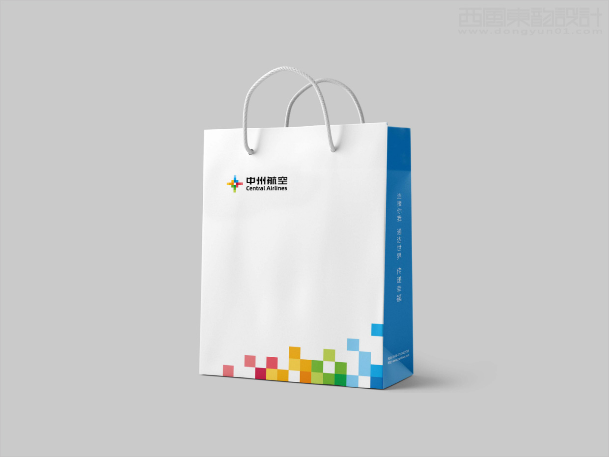 中州航空有限責任公司品牌形象vi升級設計之應用設計之手提袋設計 中州航空有限責任公司品牌形象vi升級設計之應用設計之手提袋設計