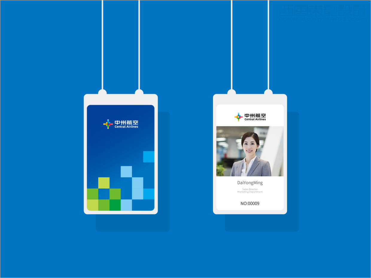 中州航空有限責任公司品牌形象vi升級設計之應用設計之工牌設計 中州航空有限責任公司品牌形象vi升級設計之應用設計之工牌設計
