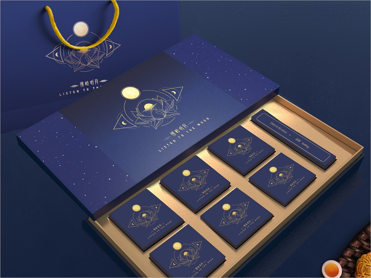 佛嶺聽月月餅禮盒包裝設計 佛嶺聽月月餅禮盒包裝設計
