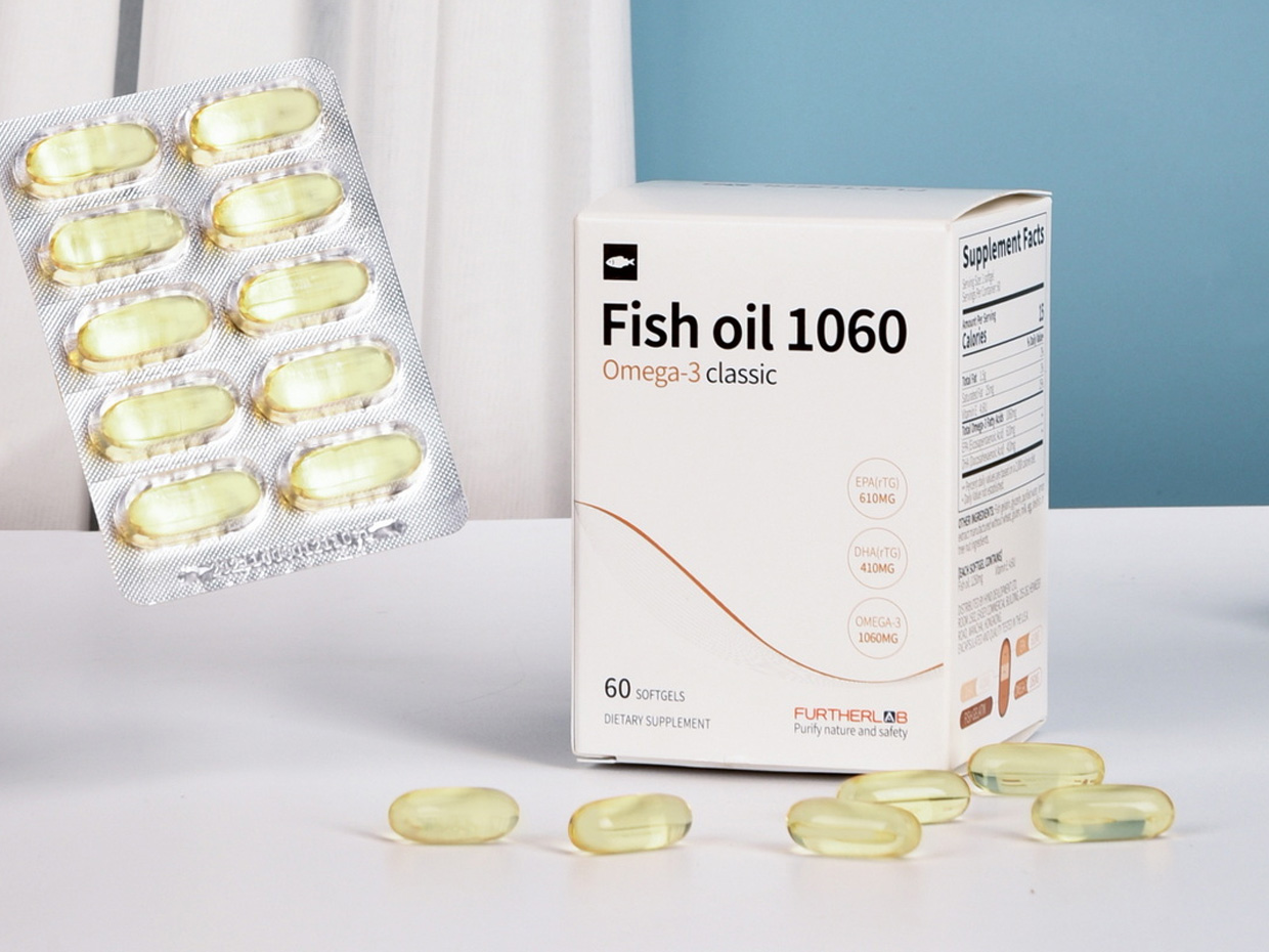 FURTHERLAB魚油保健品包裝設(shè)計之實物照片 FURTHERLAB魚油保健品包裝設(shè)計之實物照片