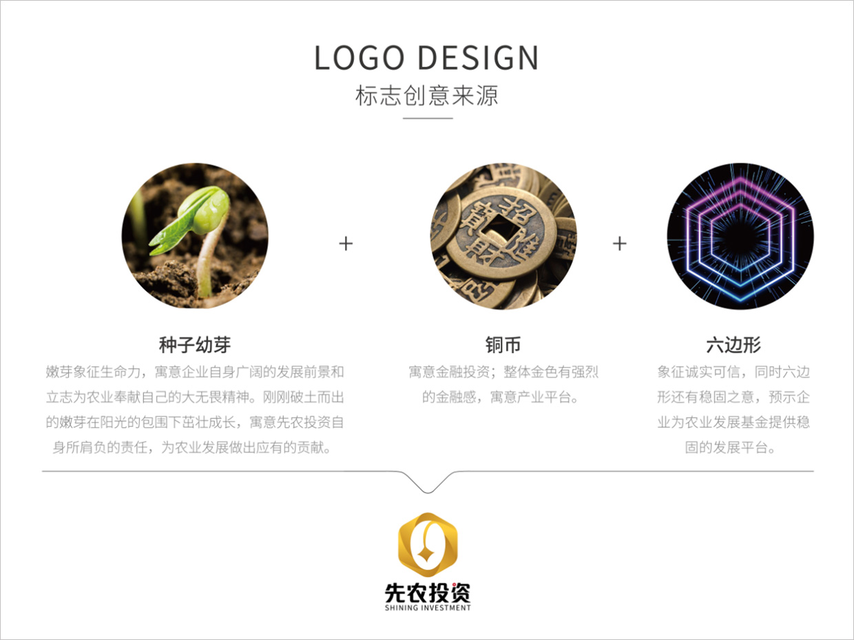 北京先農(nóng)投資管理公司logo設(shè)計(jì)創(chuàng)意理念說明