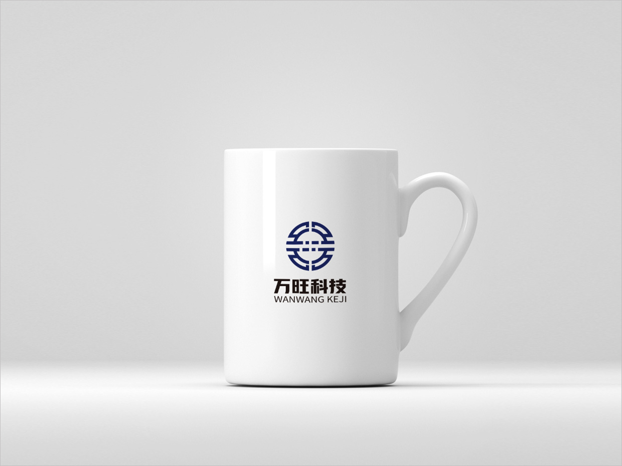 北京萬旺科技公司logo設計之茶杯設計 北京萬旺科技公司logo設計之茶杯設計